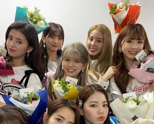 NiziUミイヒも登場、9人で「スッキリ」スタジオ初出演 近藤春菜も私服で駆けつける