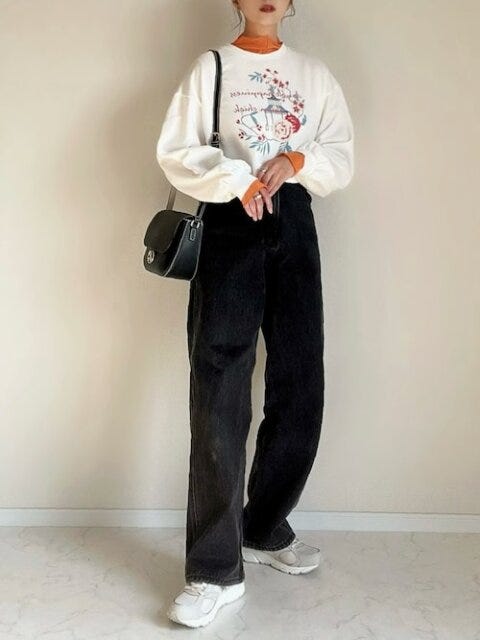 冬のデニムコーデ