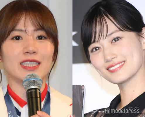 パリ五輪メダリスト志田千陽選手、 “推し”山下美月と2ショット叶え感激「夢の一つでした」