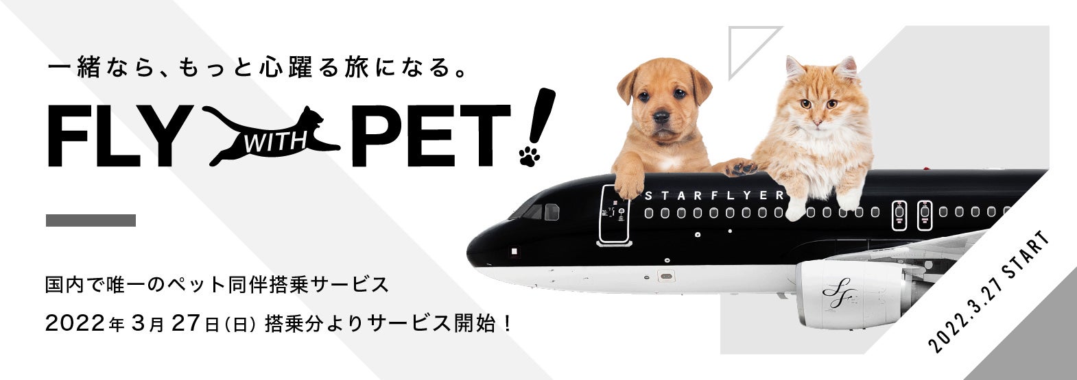 FLY WITH PET！／画像提供：スターフライヤー