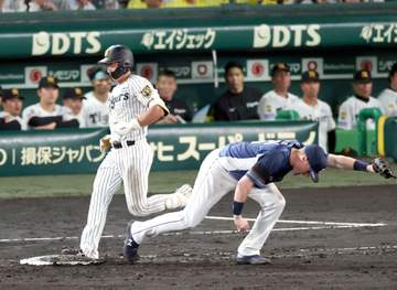 阪神・ドラ1立石 甲子園22打席連続無安打 大学の先輩・小谷野コーチと特打「日々勉強」