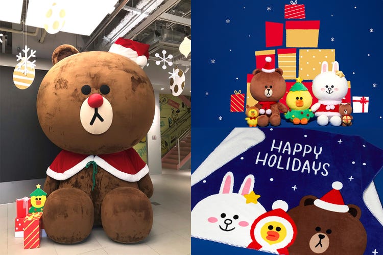 写真映えする約3mの メガブラウン も登場 Line Friendsのクリスマス仕様が可愛い モデルプレス 写真映えする約3mの メガブラウン も登場 Line Friendsのクリスマス仕様が可愛い モデルプレス