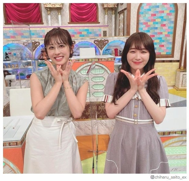 元乃木坂46テレ朝・斎藤ちはるアナ、樋口日奈＆梅澤美波と3ショット 現役時代エピソードも明かす - モデルプレス