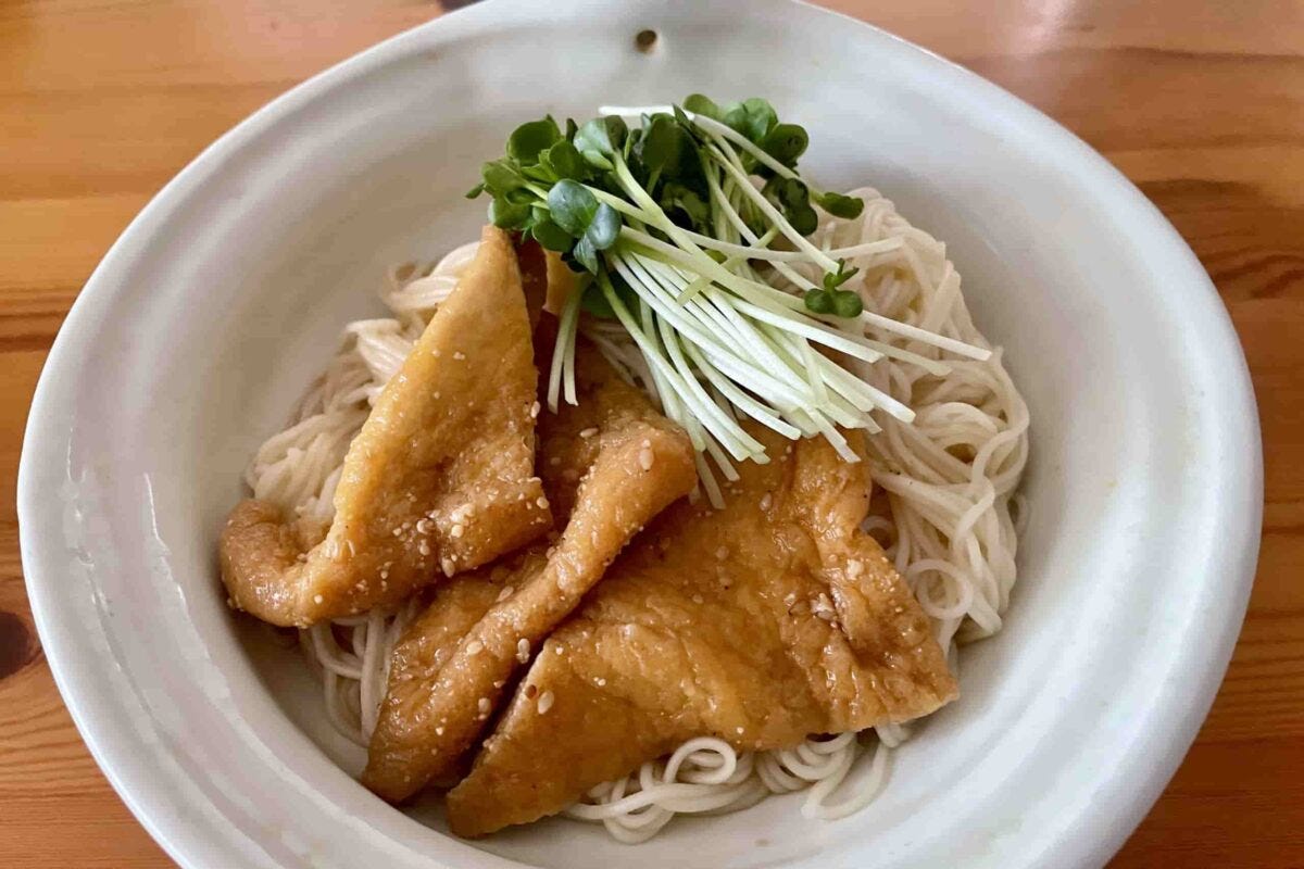ごまきつねそうめん
