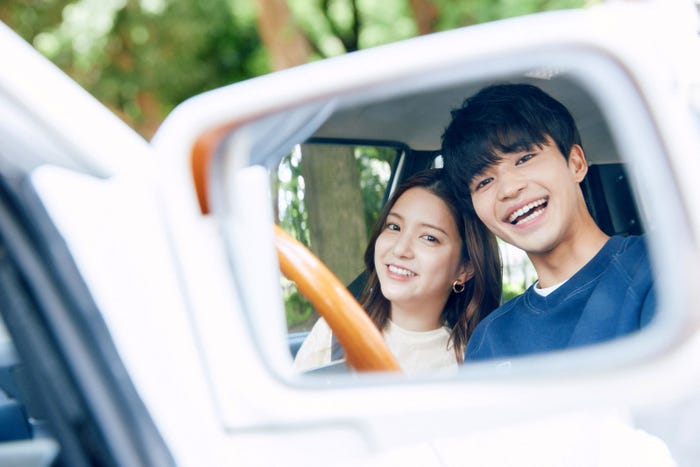 川島海荷、中田圭祐/「私たち結婚しました3」(C)AbemaTV, Inc.