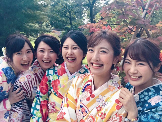 友人が旅行で先に行っている金沢へ、仕事終わりに1日だけ合流!旧友との着物で散策は、幸せな時間☆/小澤陽子アナウンサー(提供写真)