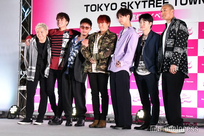GENERATIONS(左から)小森隼、白濱亜嵐、数原龍友、中務裕太、片寄涼太、佐野玲於、関口メンディー (C)モデルプレス