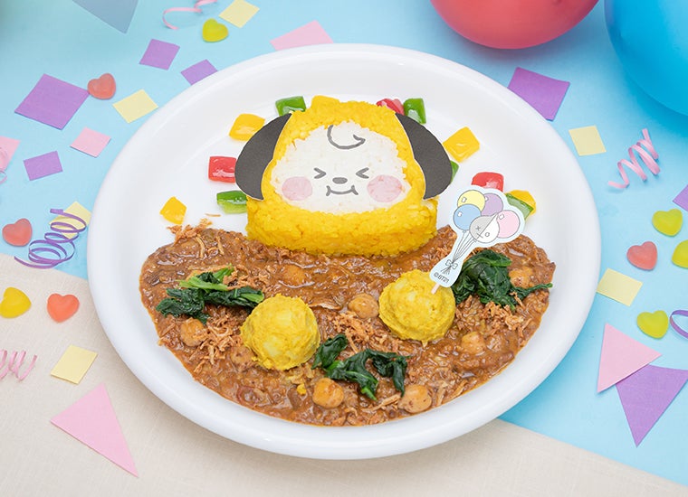 CHIMMYのキーマカレー税込1,958円（C）BT21
