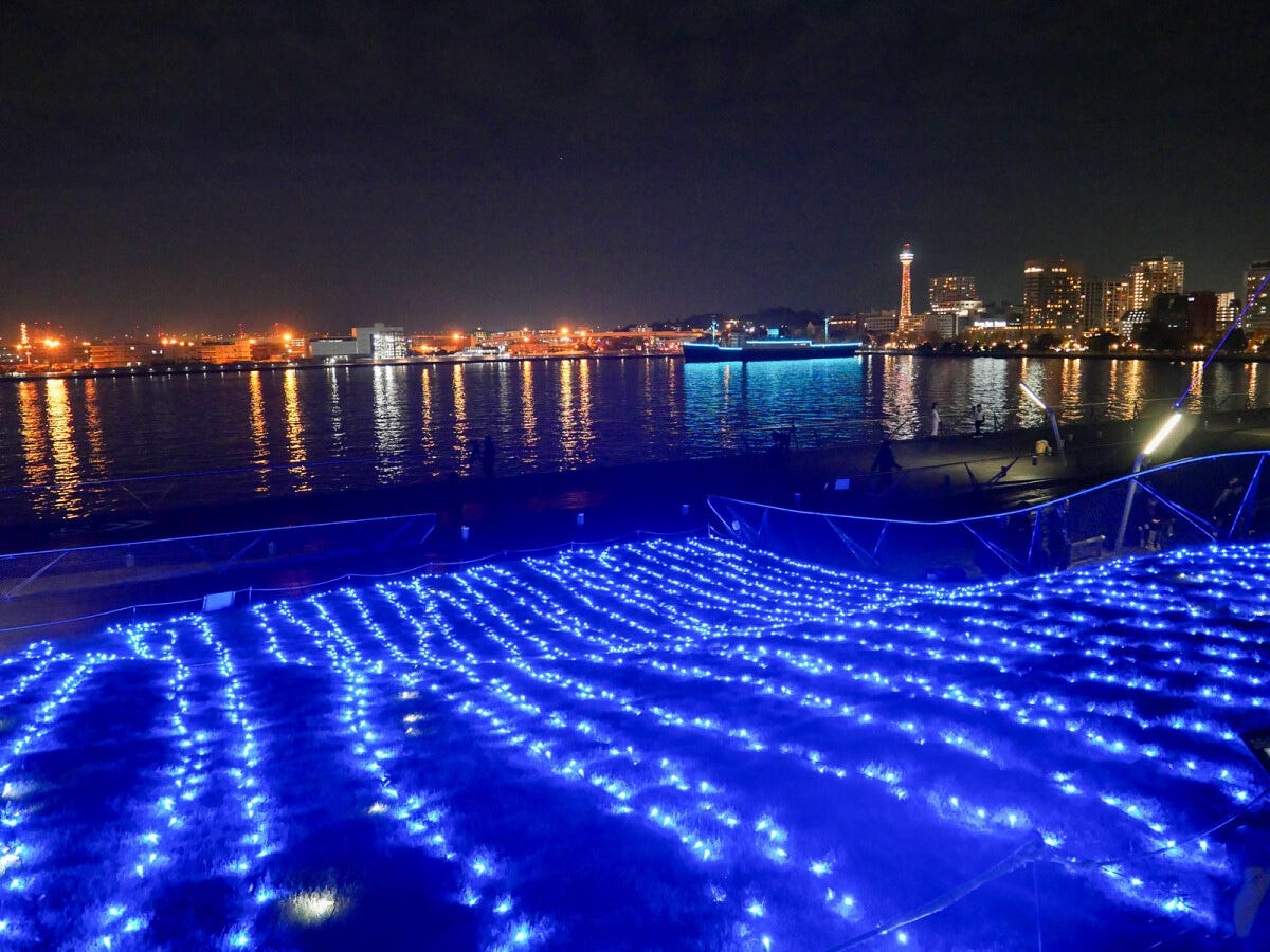 エリアが広がった「グラウンドイルミネーション」