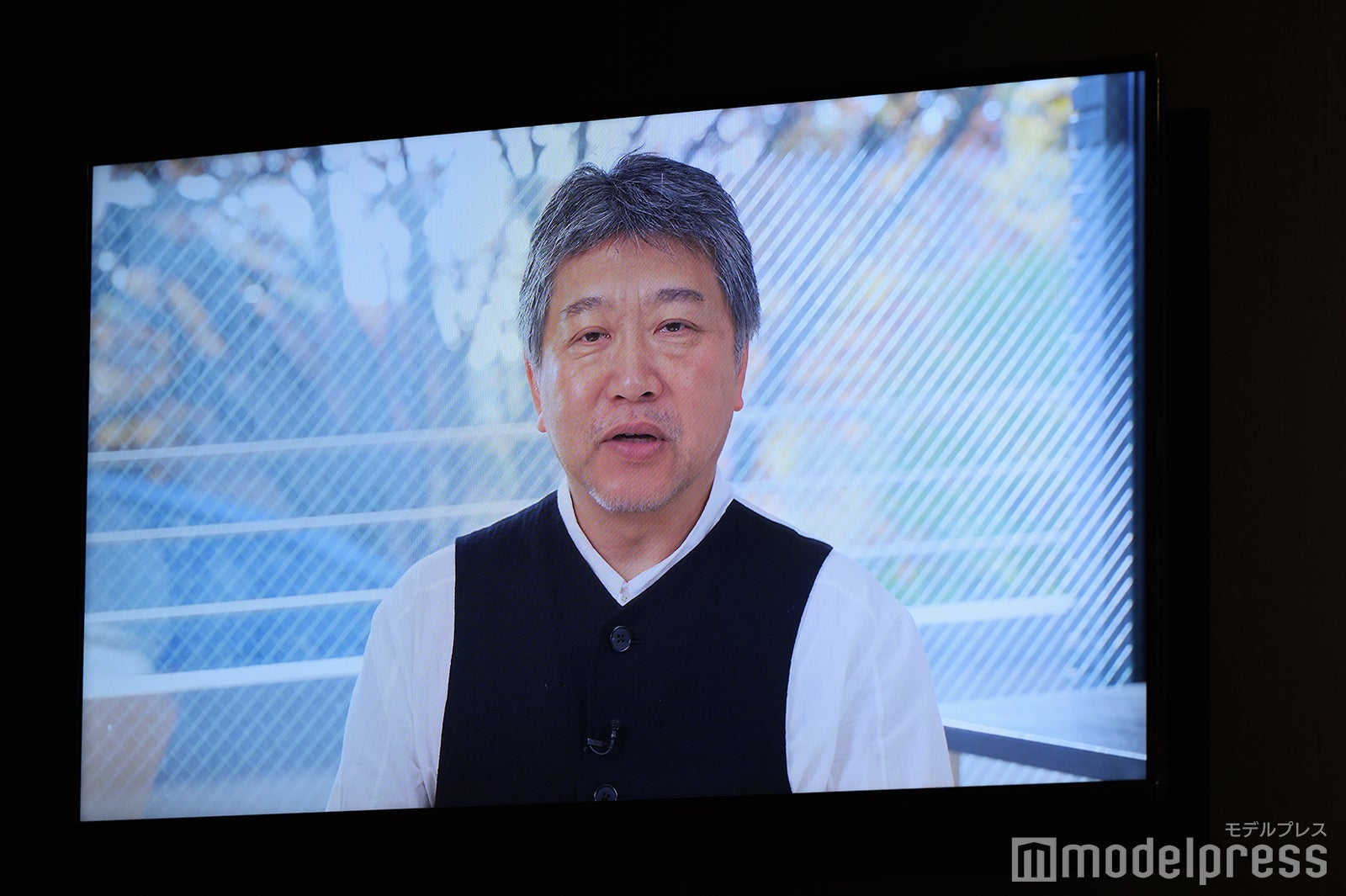 是枝裕和監督からのビデオメッセージ（C）モデルプレス