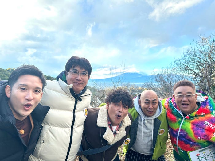 (左から)杉谷拳士、石橋貴明、富澤たけし、長谷川雅紀、伊達みきお(C)テレビ朝日