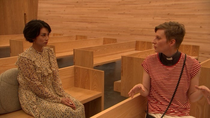 木の教会にて（C）TBS