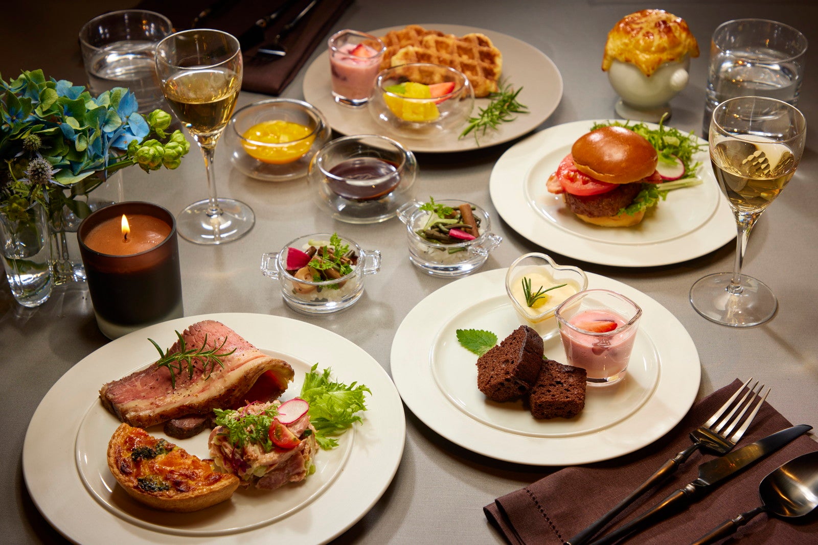 盛り付けの一例（イメージ）／画像提供：ユニバーサル・スタジオ・ジャパン