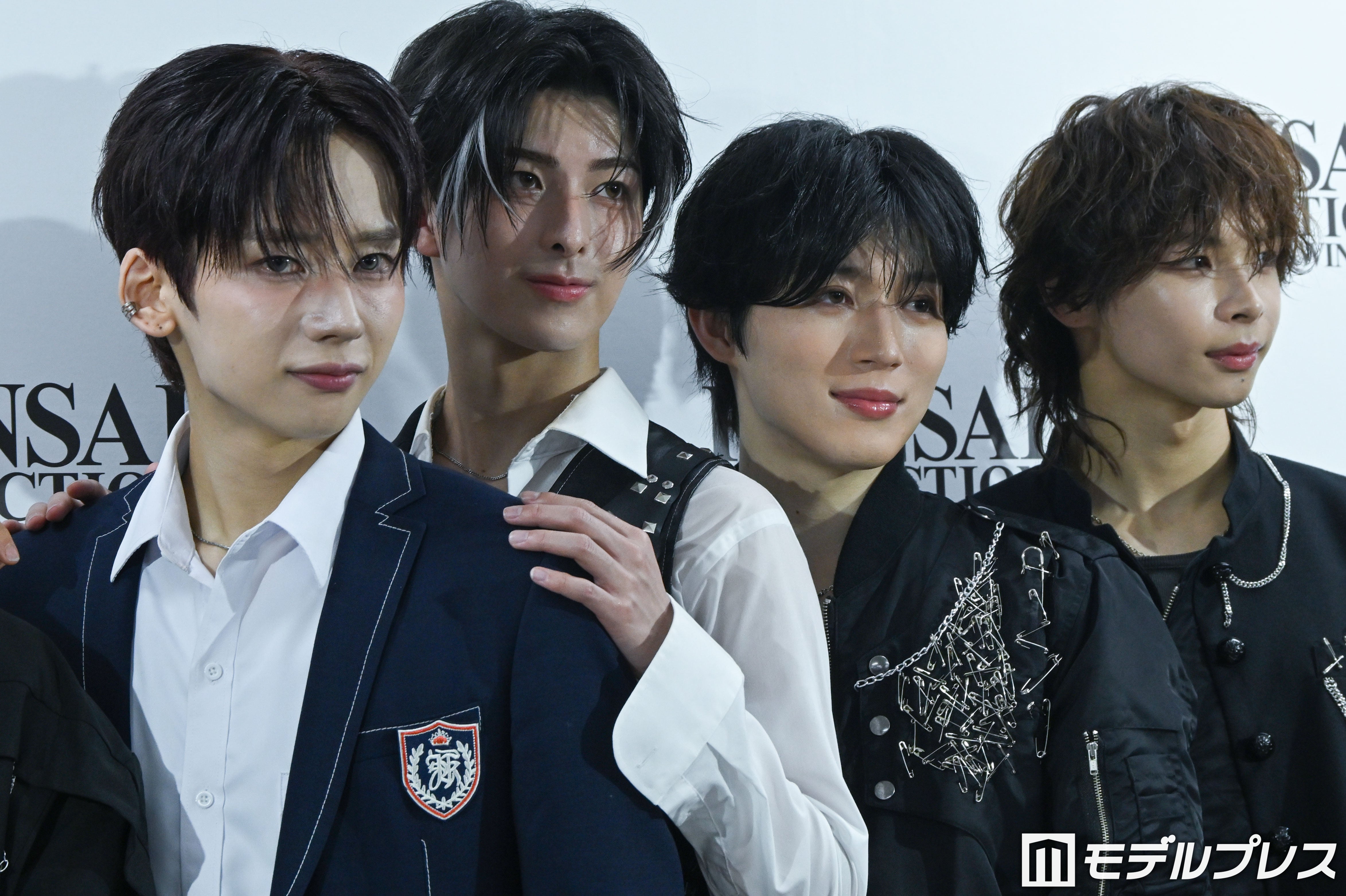 （左から）YUMEKI、岸波志音、西山智樹、小林大悟（C）モデルプレス