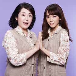 同一人物役を演じる桐谷美玲（右）と松坂慶子（左）（C）テレビ朝日【モデルプレス】