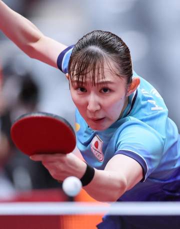 早田ひなも銅メダル 2大会連続決勝進出ならず 孫穎莎に1-4完敗 張本とともに日本勢4強敗退