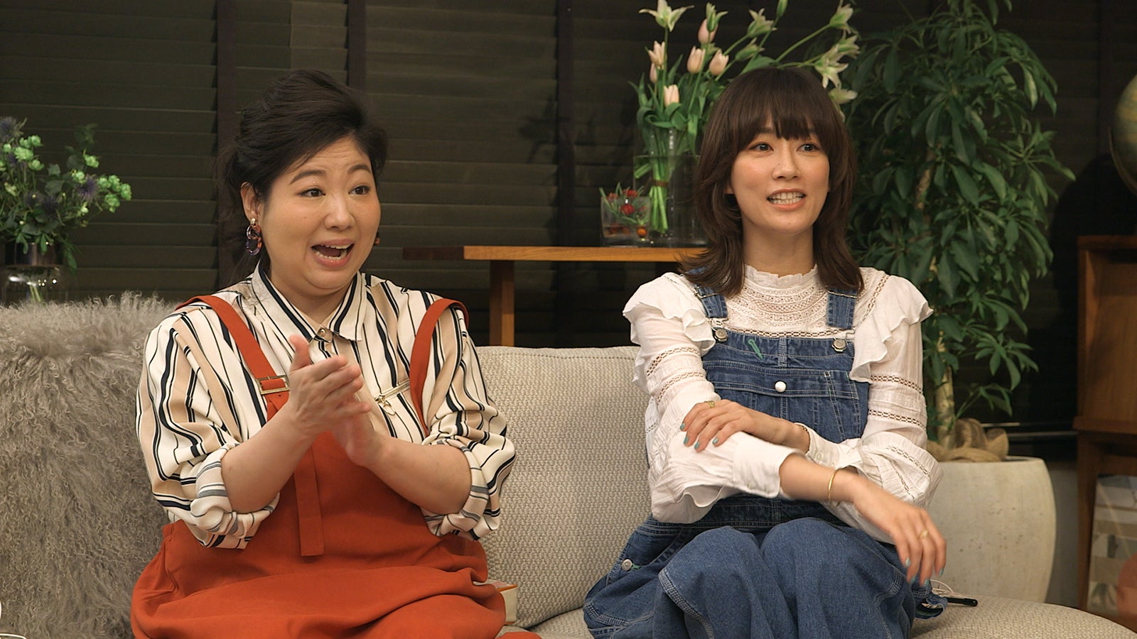スタジオの様子／馬場園梓、水川あさみ「TERRACE HOUSE TOKYO 2019-2020」39th WEEK（C）フジテレビ／イースト・エンタテインメント