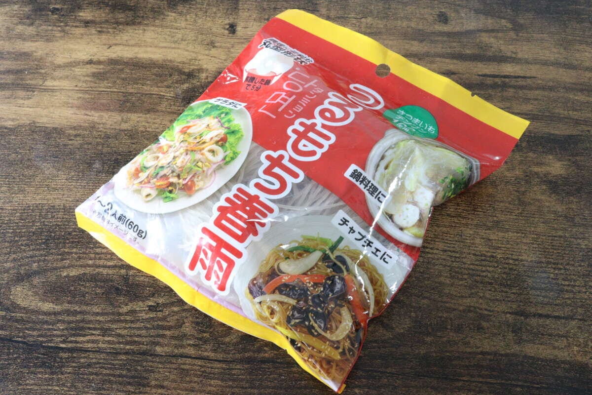 ダイソー　つるもち春雨　さつまいも