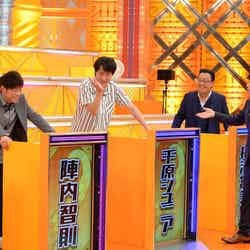 （左から）陣内智則、菊池桃子、千原ジュニア、浜田雅功、梅沢富美男 （C）ABCテレビ