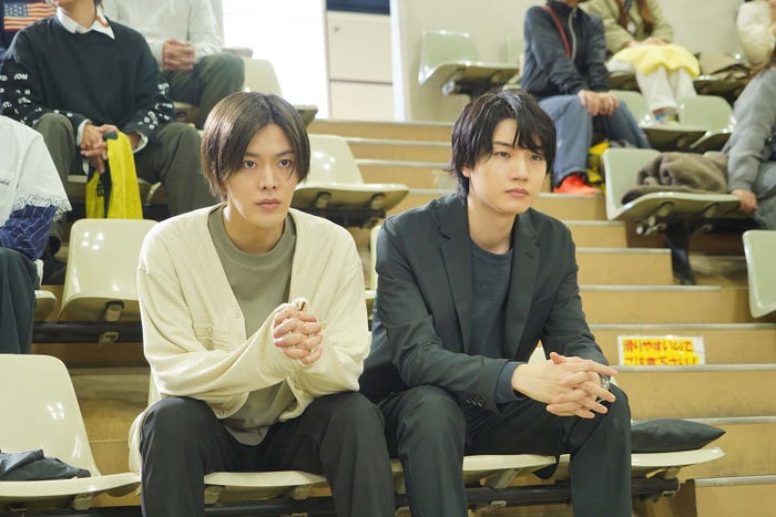 中本悠太、桜田通「クールドジ男子」第6話より(C)那多ここね/SQUARE ENIX・ドラマ「クールドジ男子」製作委員会