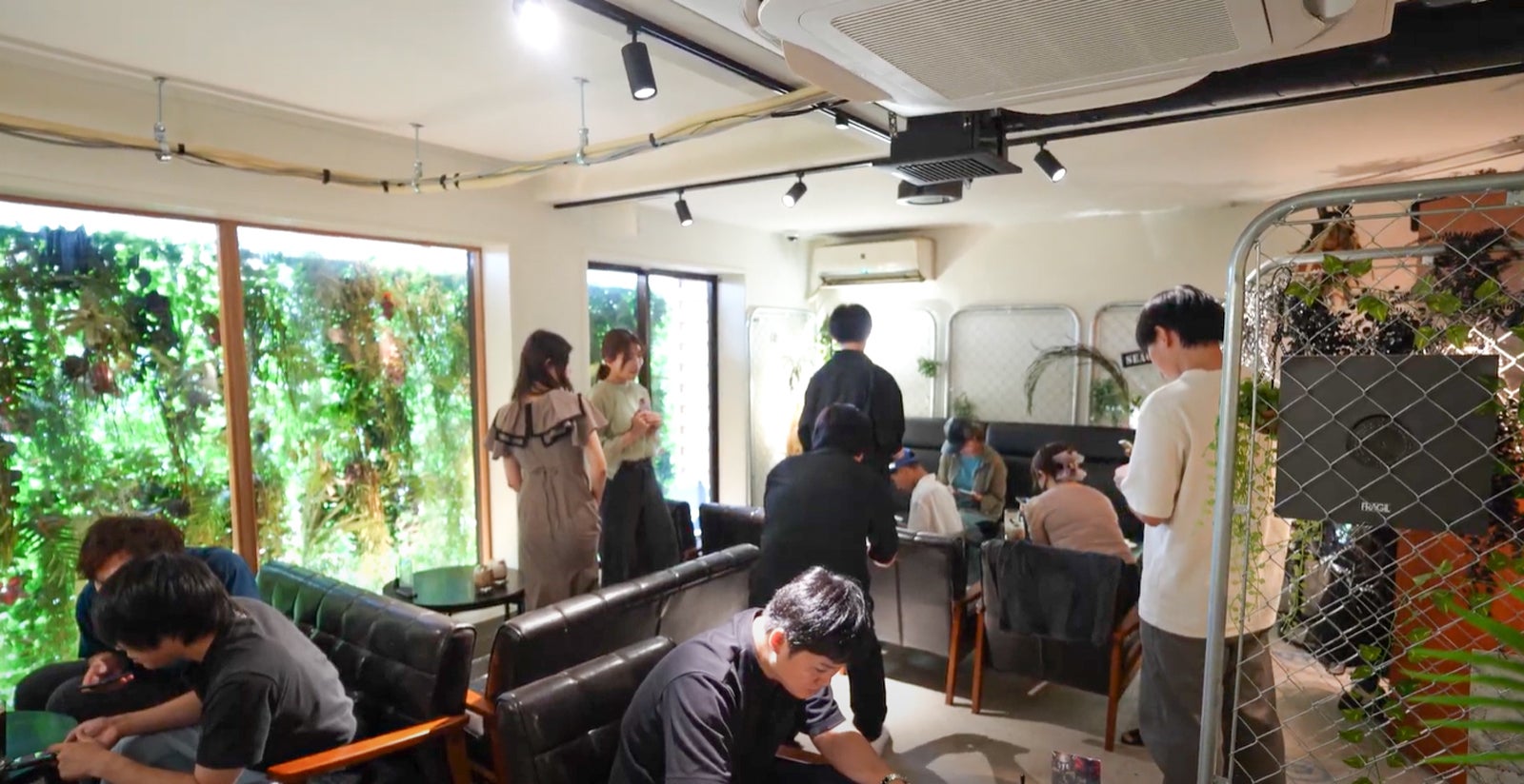 撮影会の様子（動画のキャプチャ）