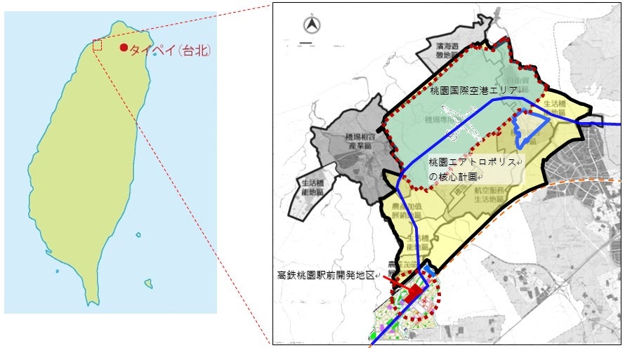 桃園市マップ／画像提供：横浜八景島