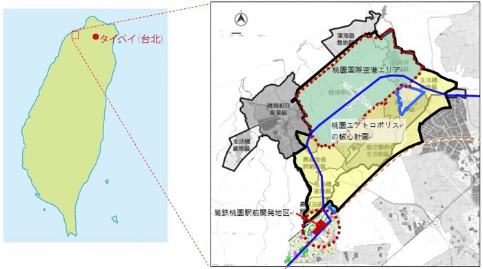 桃園市マップ／画像提供：横浜八景島