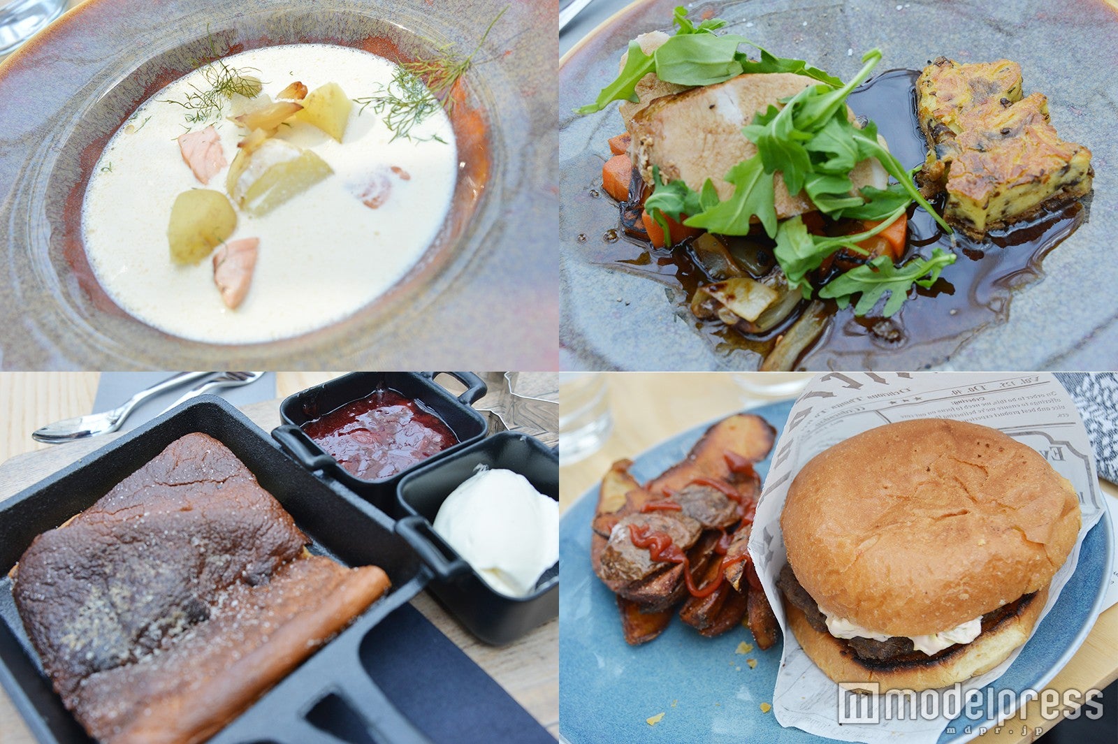 「TUHTO」のコース料理と子ども向けのメニュー（右下） （C）モデルプレス