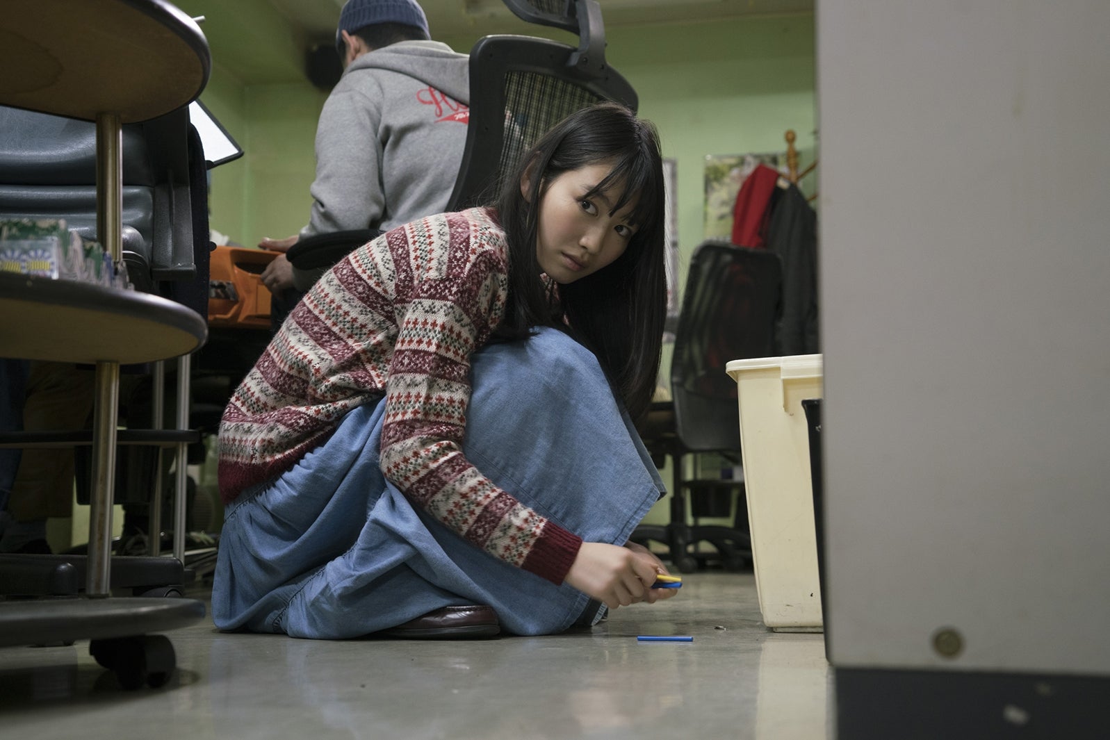 岡本夏美／映画「女流闘牌伝aki-アキ-」より（C）2017花崎圭司・大崎充／竹書房／「aki」製作委員会