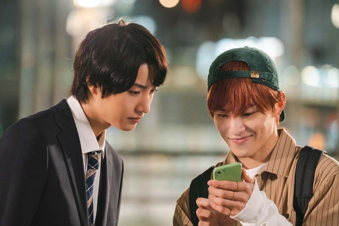 桜田通、川西拓実「クールドジ男子」第11話より(C)那多ここね/SQUARE ENIX・ドラマ「クールドジ男子」製作委員会