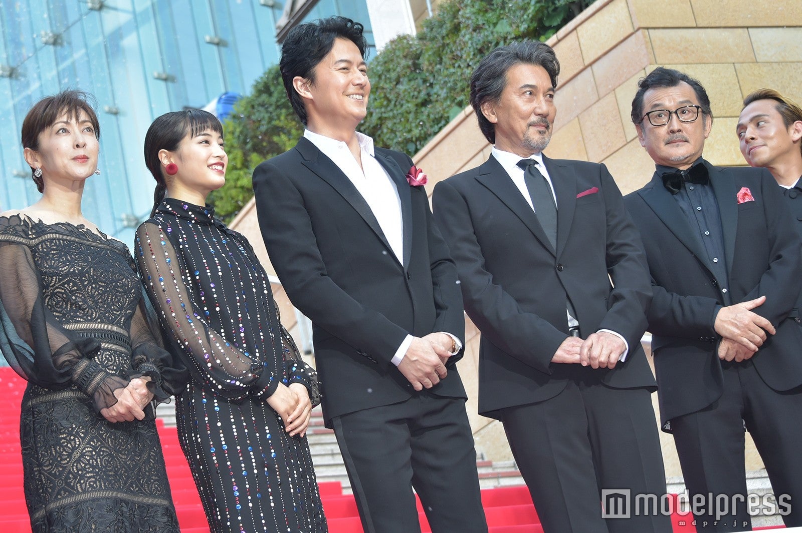 斉藤由貴、広瀬すず、福山雅治、役所広司、吉田鋼太郎、満島真之介 （C）モデルプレス