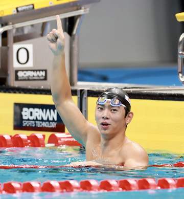 競泳 元高校球児が競泳でアジア大会日本新V100バタフライ光永翔音