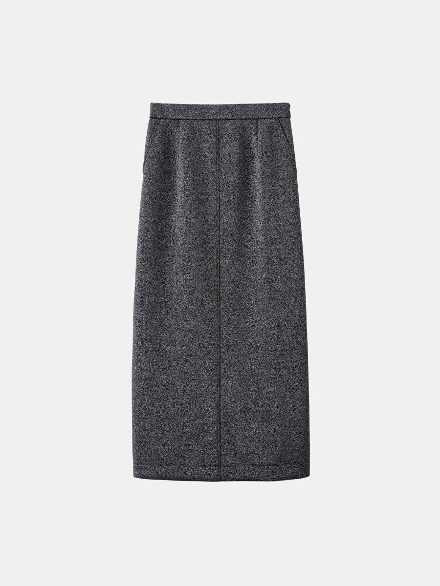 PLSTのラメジャージーナロースカート