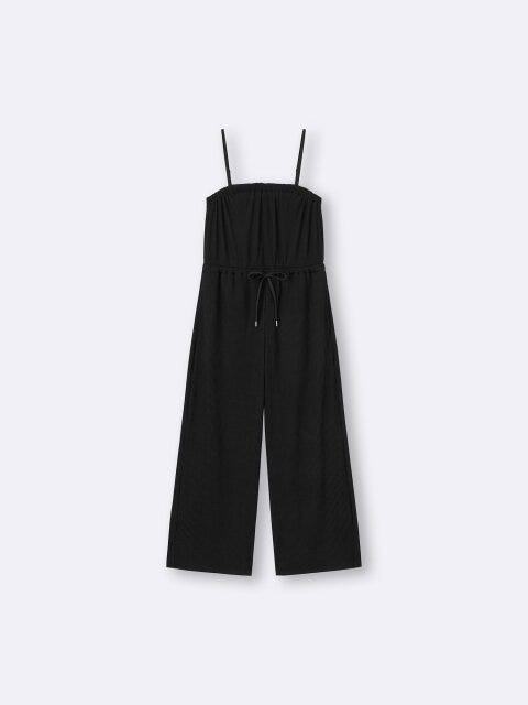 GUのリブサロペットパンツ