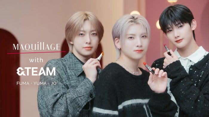 &TEAM「マキアージュ」スペシャル動画「FUMA・YUMA・JO篇」(提供写真)