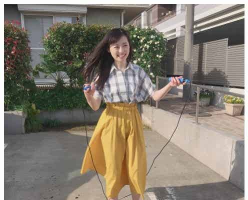 福原遥、笑顔で縄跳びする動画が「可愛い」「癒される」と反響