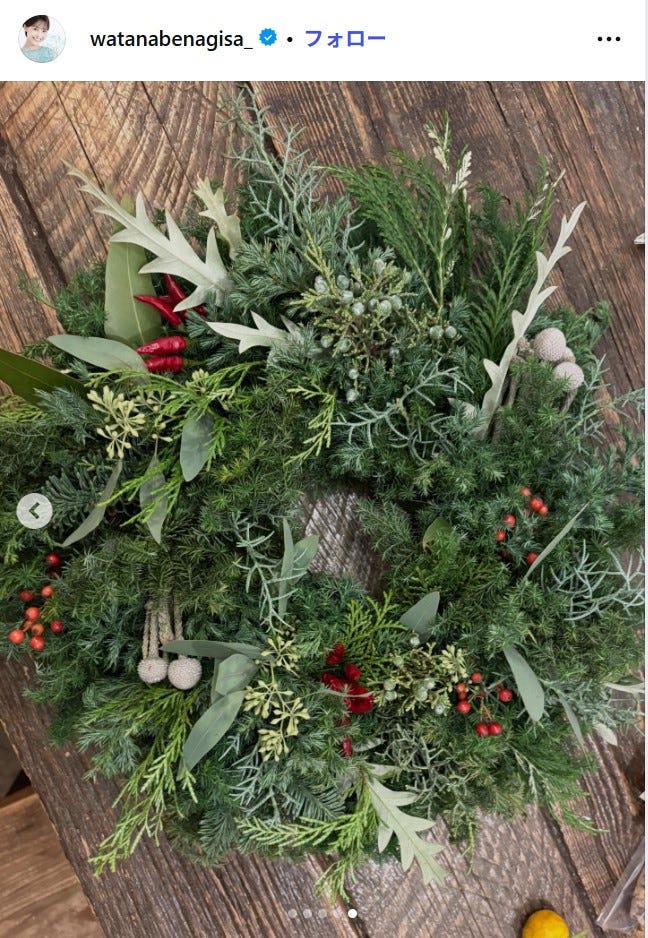 渡邊渚Instagramより