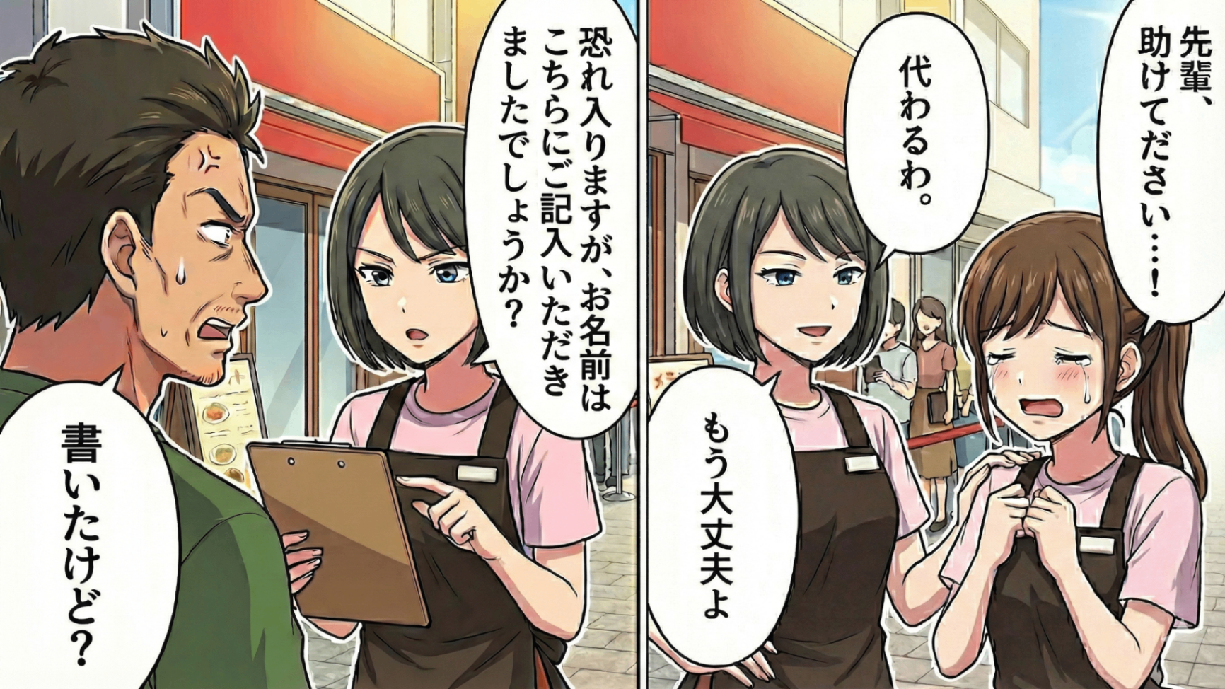 「俺の順番だろ！」怒鳴るクレーマー客を一瞬で黙らせた！？先輩の【神対応】とは一体…？