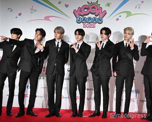 ENHYPEN、スーツ姿で圧巻オーラ放つ トークとのギャップで魅了<KCON JAPAN 2023 レッドカーペット>