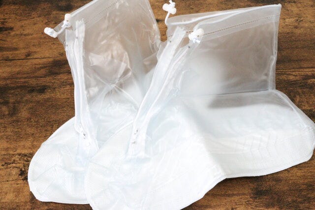 シューズカバー（透明、30.5cm）　形状