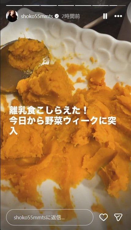 中川翔子Instagramストーリーズより