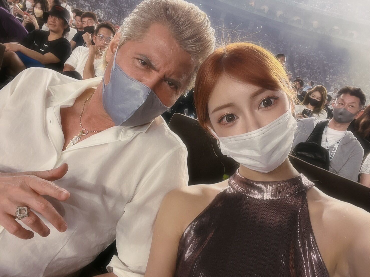 竹内力、明日花キララ（提供写真）