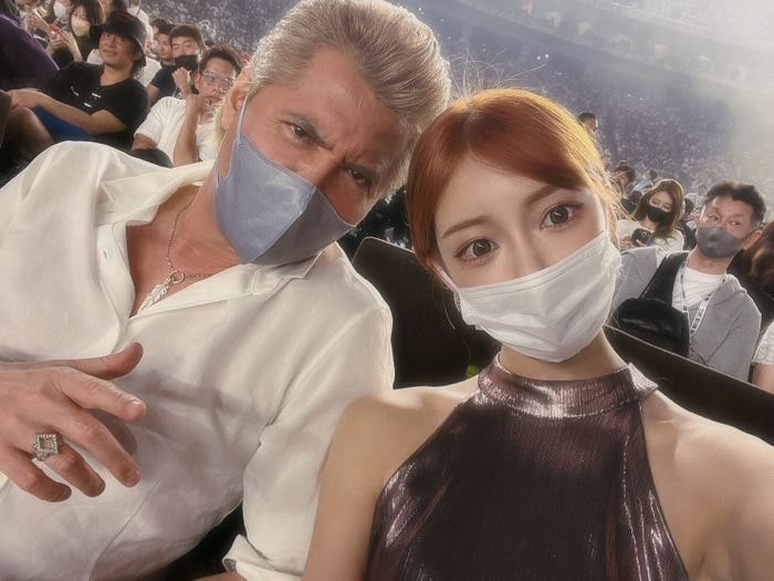 竹内力、明日花キララ(提供写真)