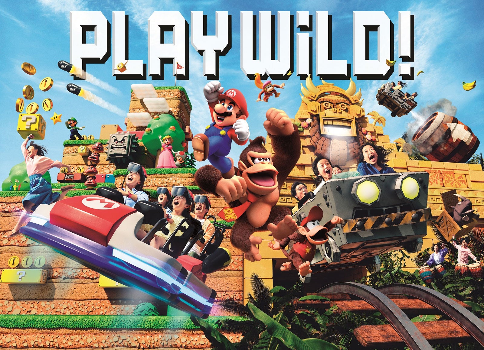 「ドンキーコング・カントリー」キービジュアル（画像提供：ユニバーサル・スタジオ・ジャパン）