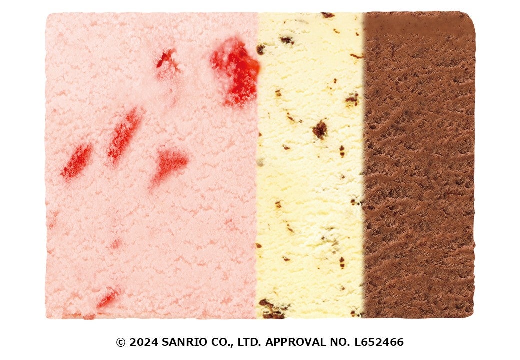 ベリーベリーストロベリー／チョコレートチップ／チョコレート（C）2024 SANRIO CO., LTD. APPROVAL NO.L165248
