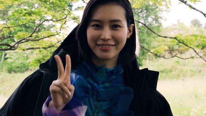 南沙良「Why Epson?自然環境への想い」篇メイキングより(提供写真)