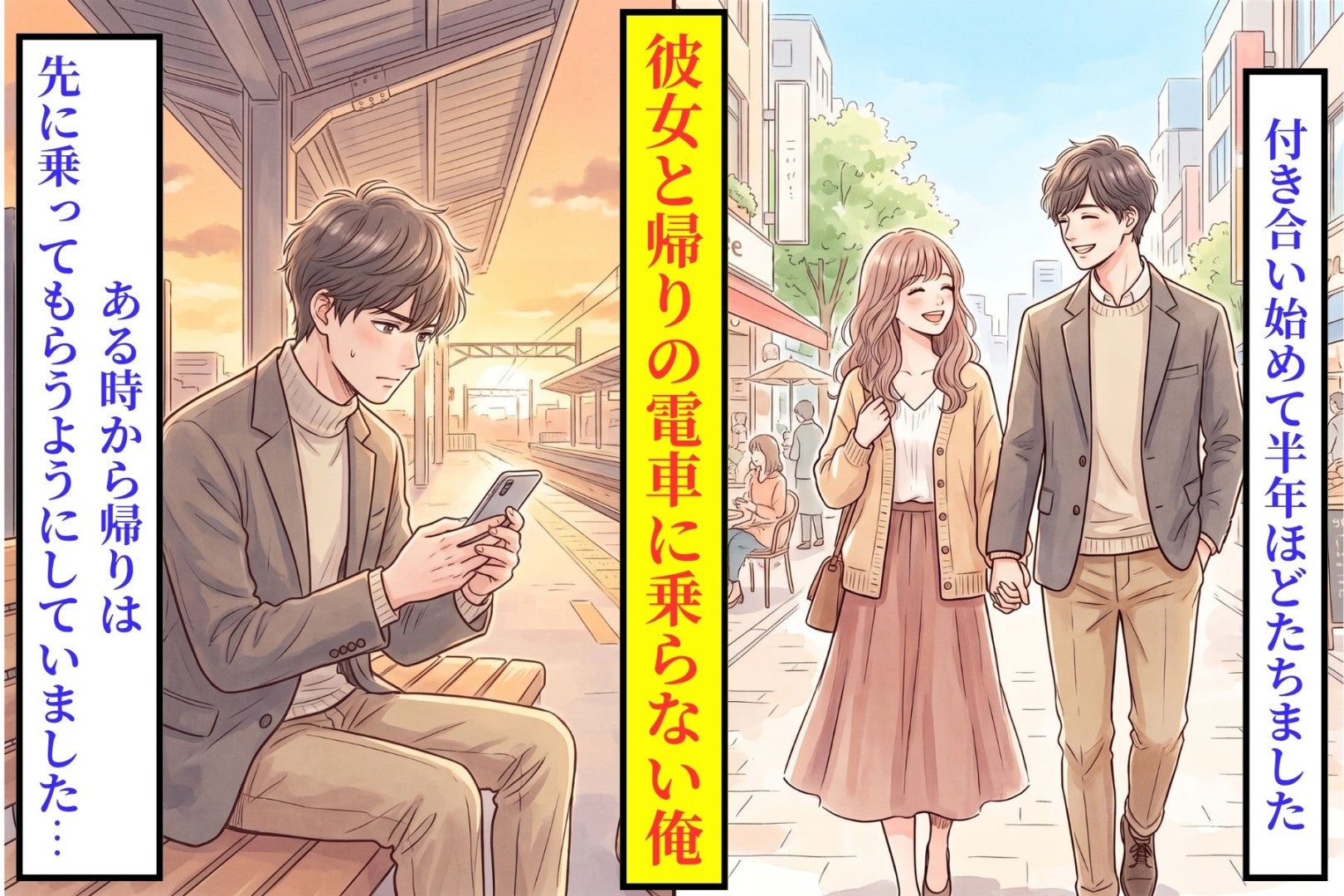 彼女を先に電車へ乗せたあと、俺がホームのベンチで打ち続けていたメモ