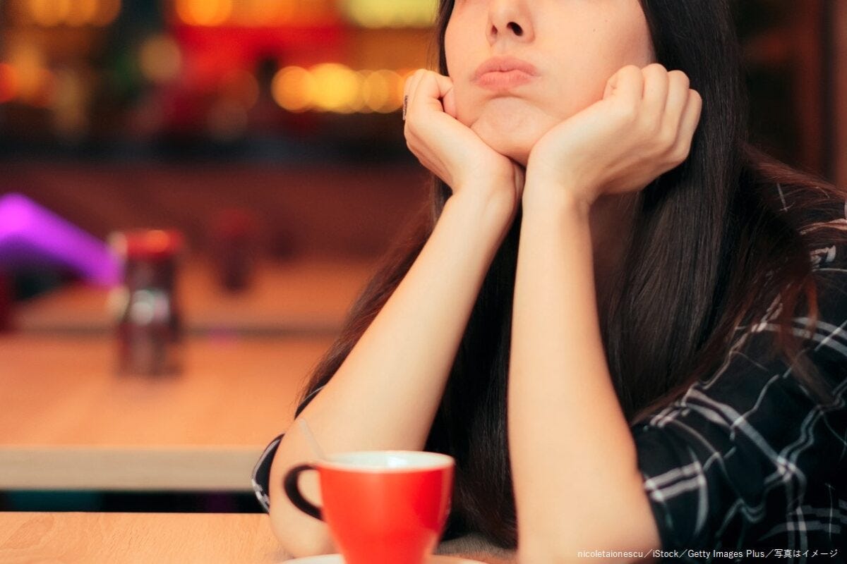 カフェ・ぼっち・悩み