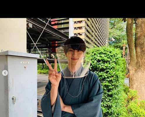横浜流星、和装&フェイスシールド姿で新ドラマ撮影再開を報告「幸せです」<私たちはどうかしている>