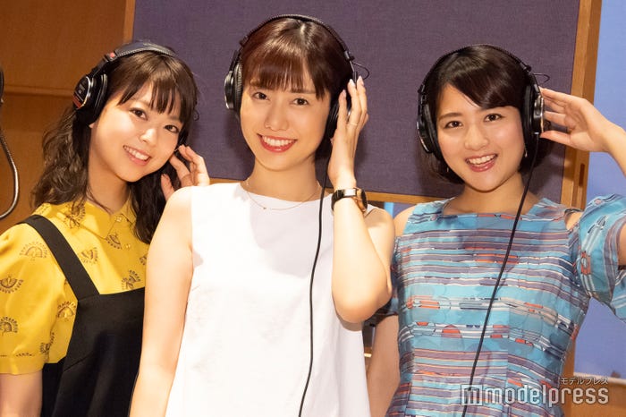 杉原千尋アナ、山崎夕貴アナ、永尾亜子アナ (C)モデルプレス